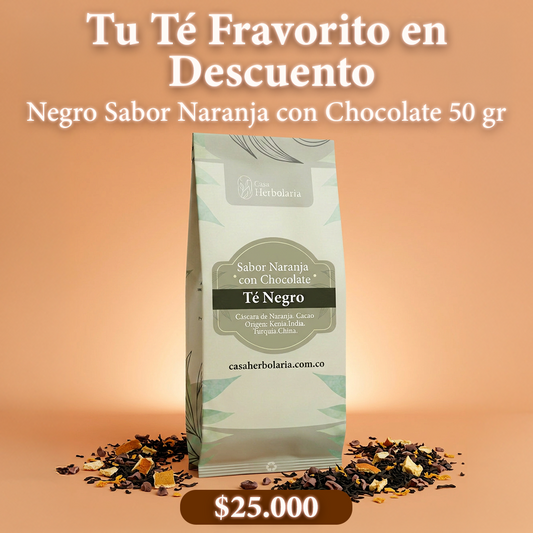 Té Negro Sabor Naranja y Chocolate