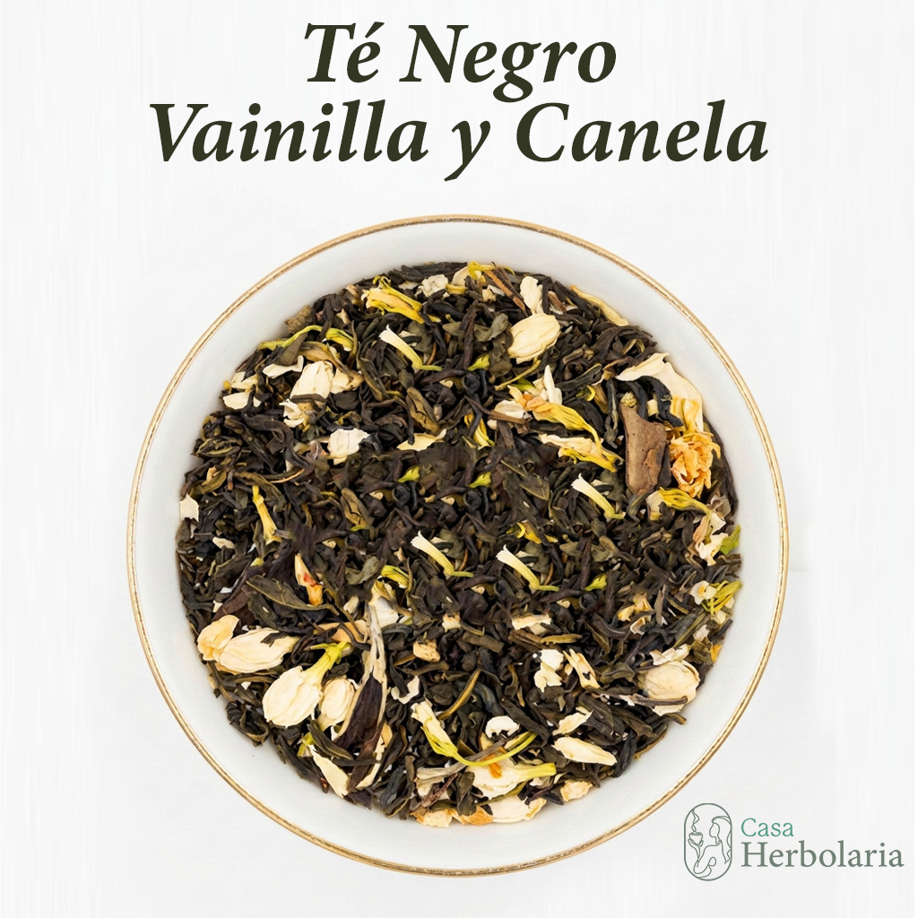 Té Negro Sabor Vainilla y Canela