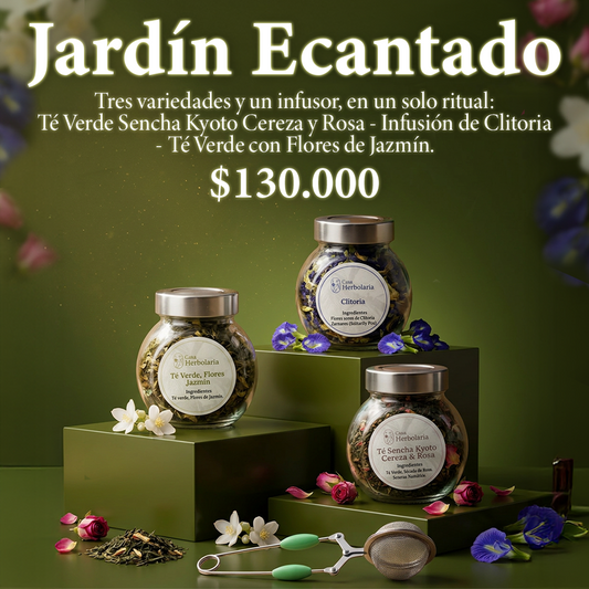 Ritual Jardín Encantado | Kit de 3 Tés + Infusor Metálico