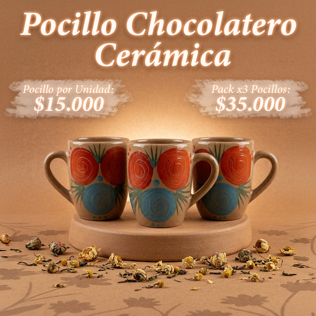 Pocillo Cerámica Chocolatero