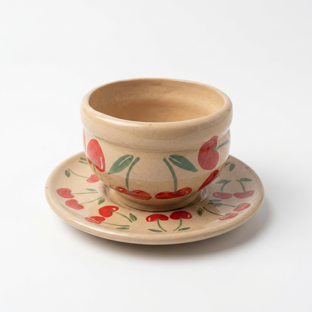 Taza de Cerámica con Plato | 7 Diseños Exclusivos