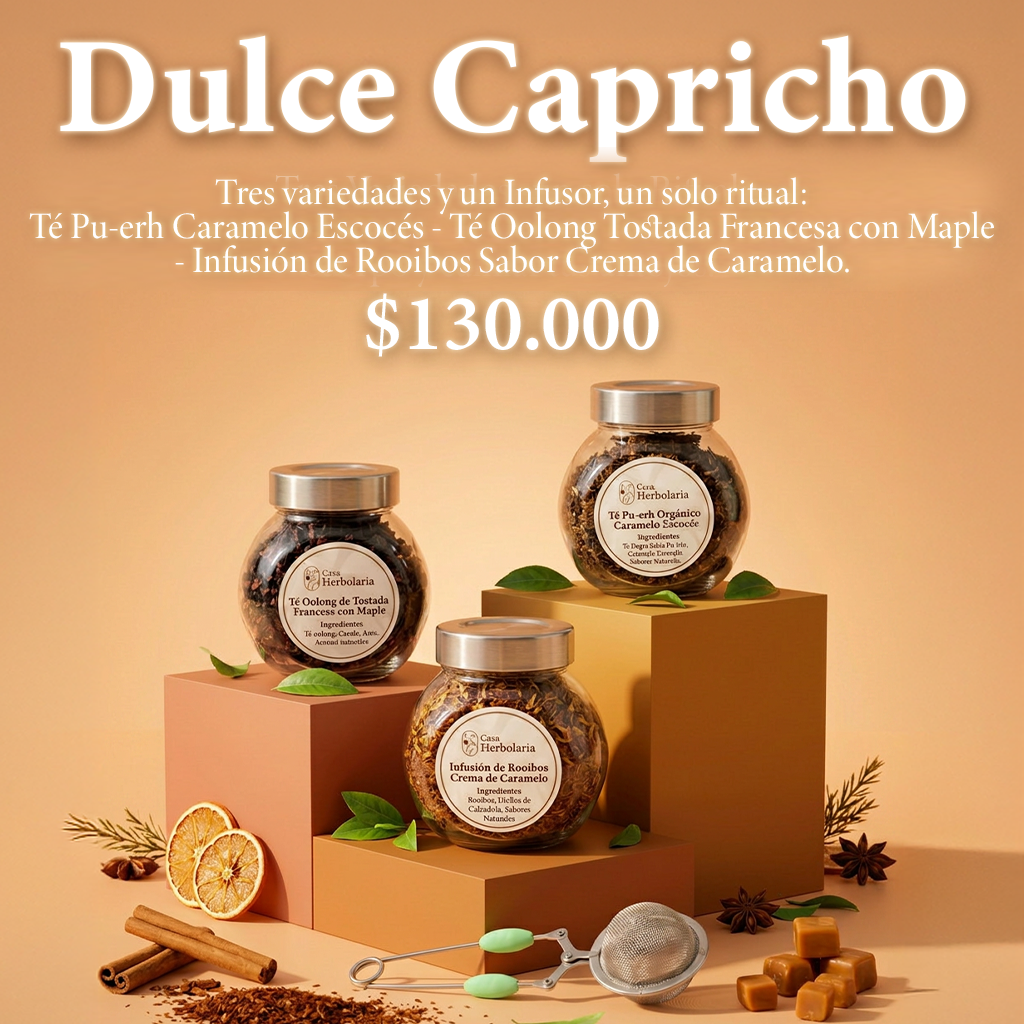 Ritual Dulce Capricho | Kit de 3 Tés + Infusor