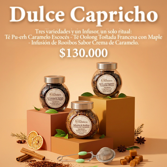 Ritual Dulce Capricho | Kit de 3 Tés + Infusor