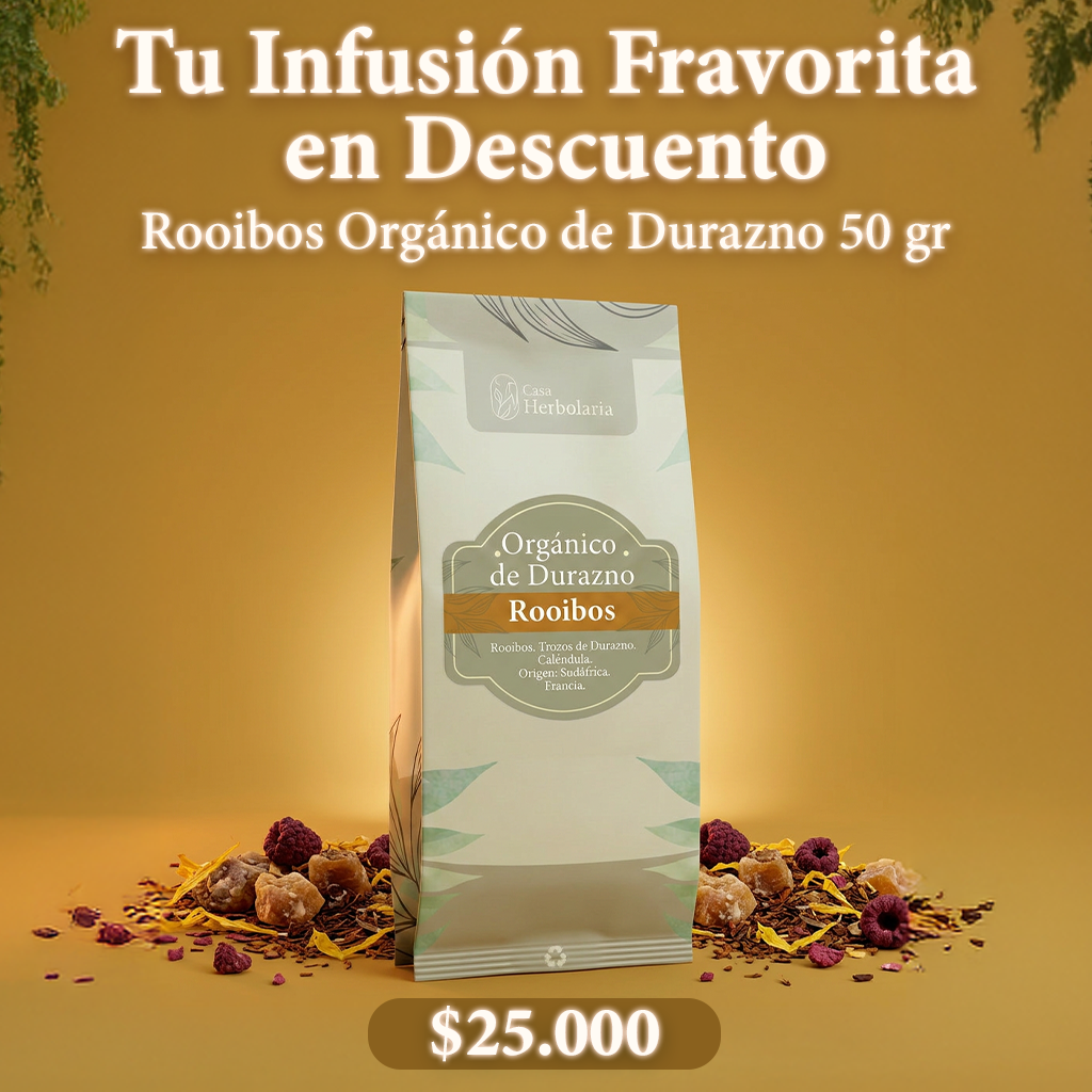 Infusión de Rooibos Orgánico de Durazno