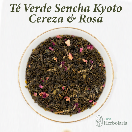 Té Verde Sencha Kyoto con Cereza & Rosa
