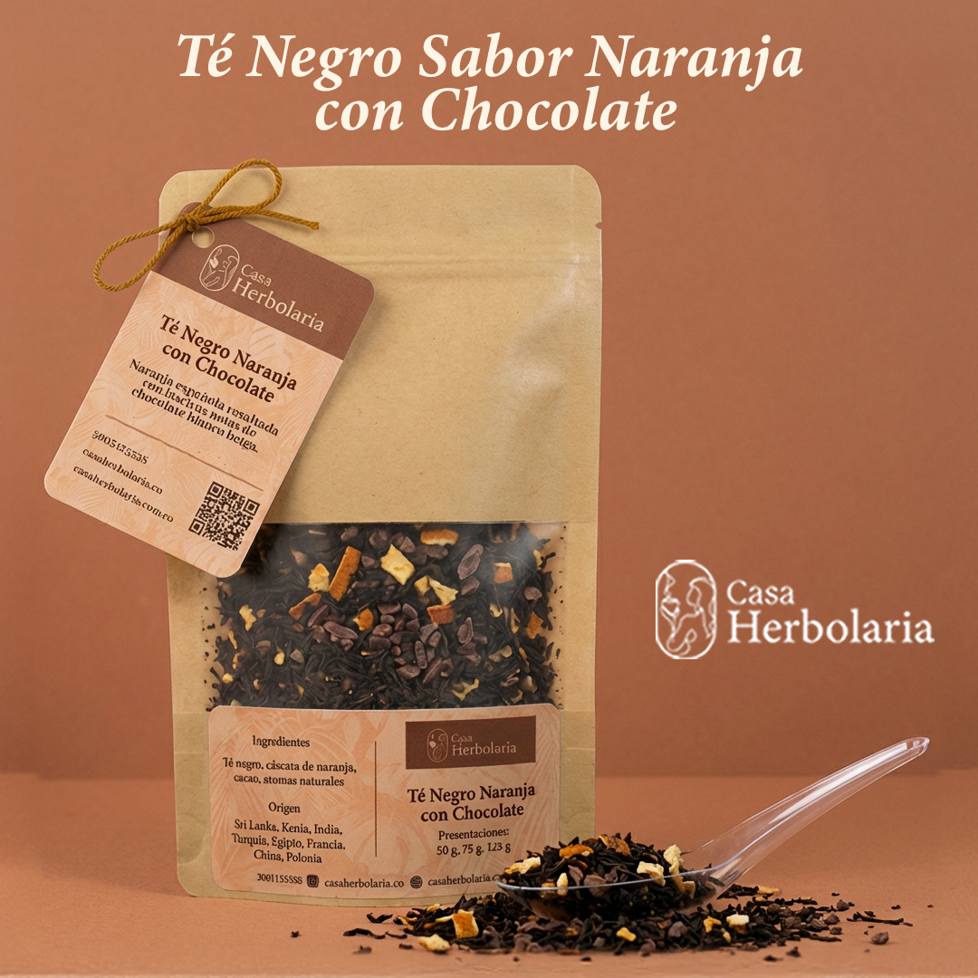 Té Negro Sabor Naranja y Chocolate