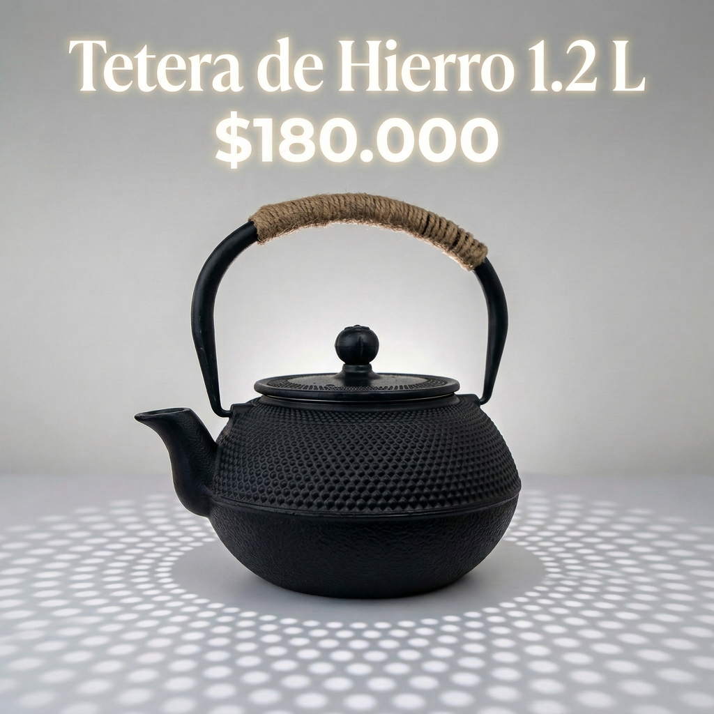Tetera de Hierro Negra 1.2 L