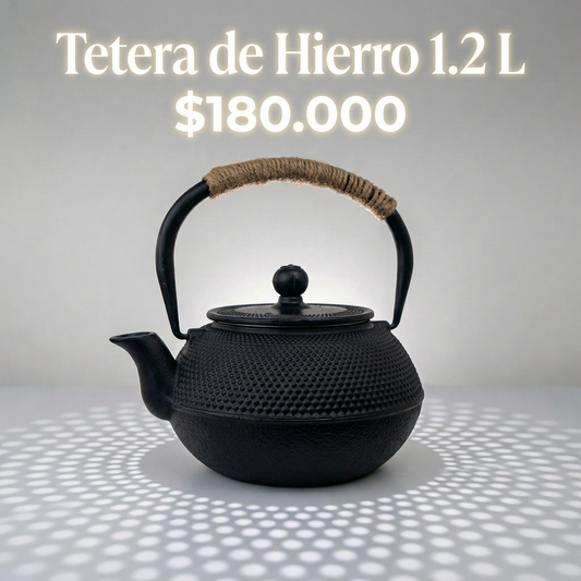 Tetera de Hierro Negra 1.2 L