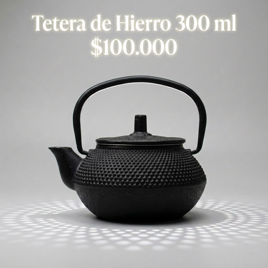 Tetera de Hierro Negra Premium - 300 ml