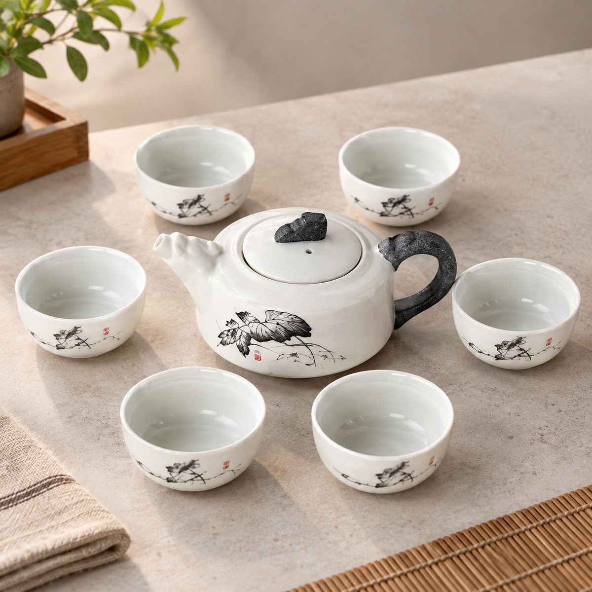 Set de Té 7 piezas  - Caja de Lujo