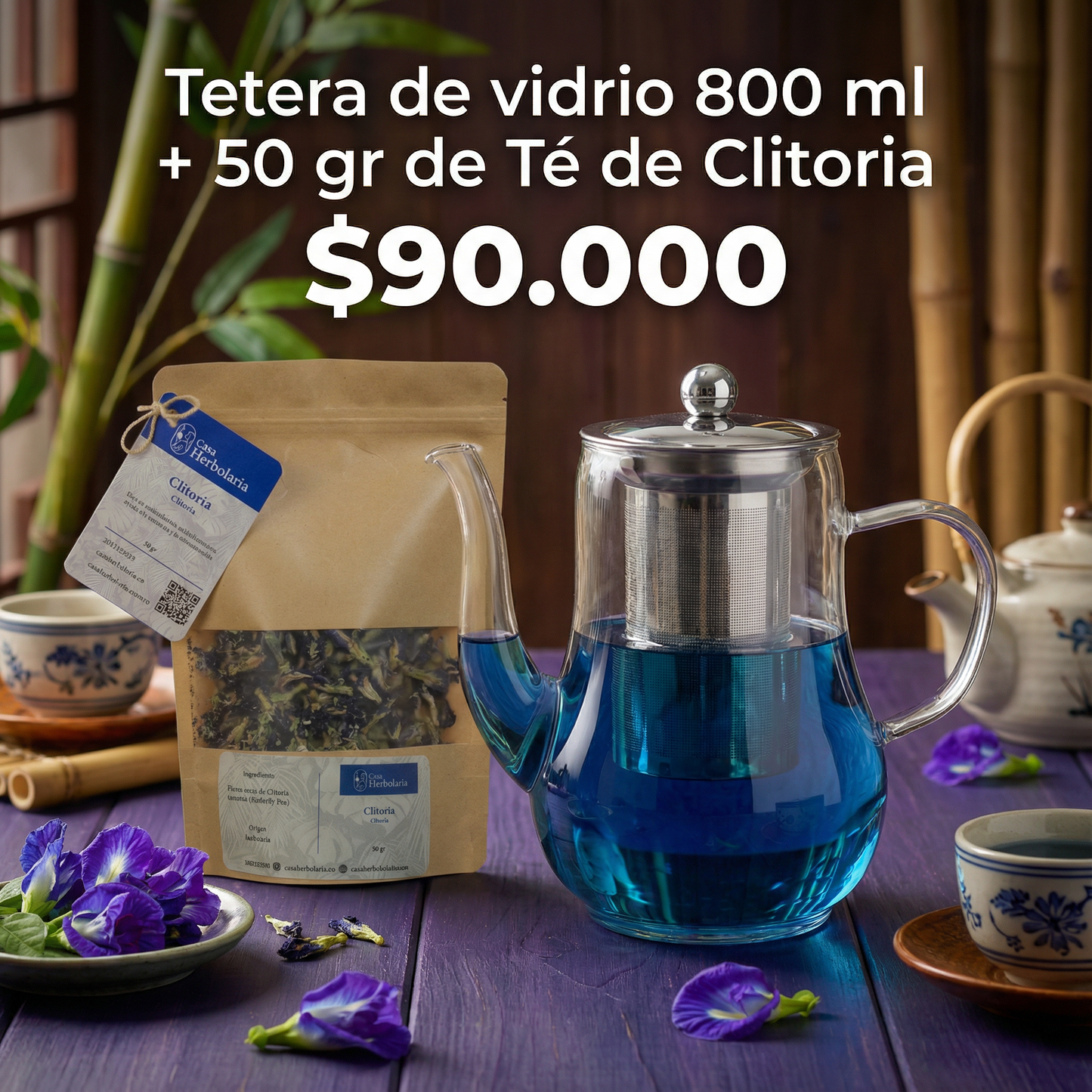 Tetera de Vidrio 800ml